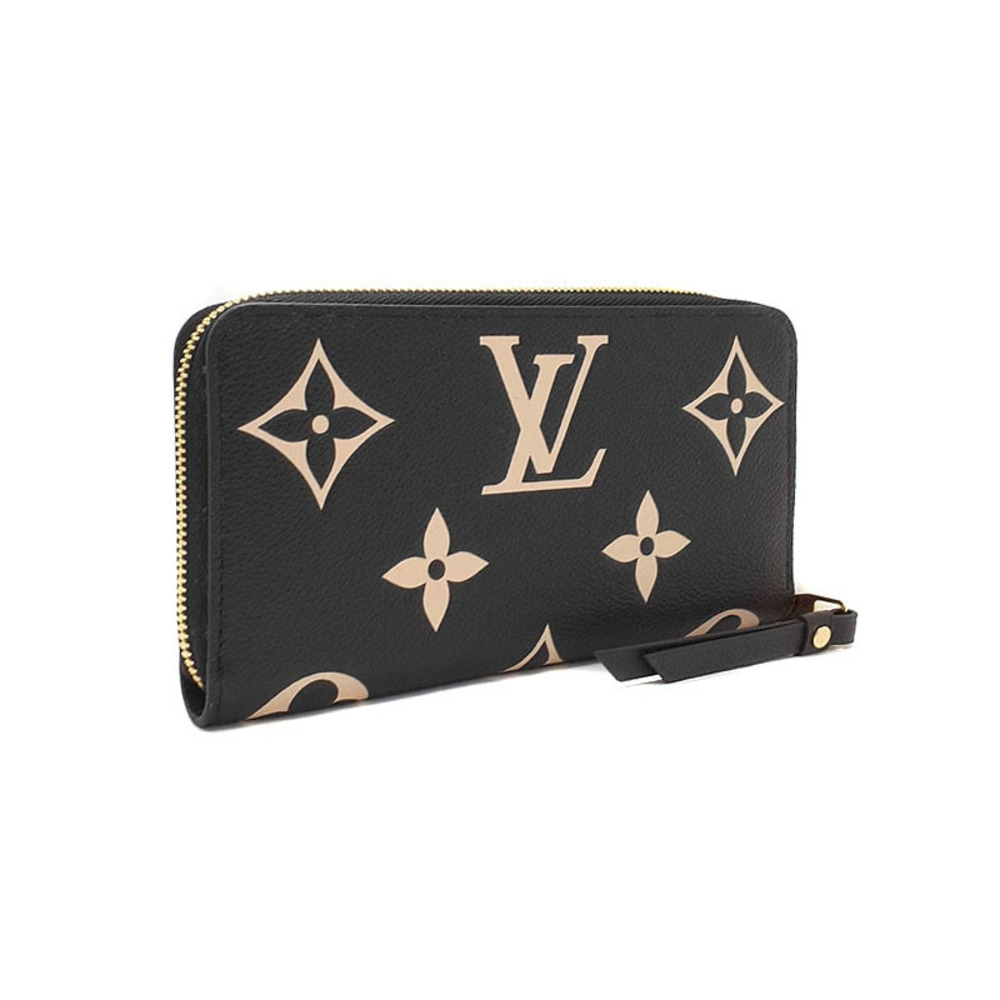 Louis Vuitton Bicolor Zipper Round Wallet Long Zippy Empreinte Monogram